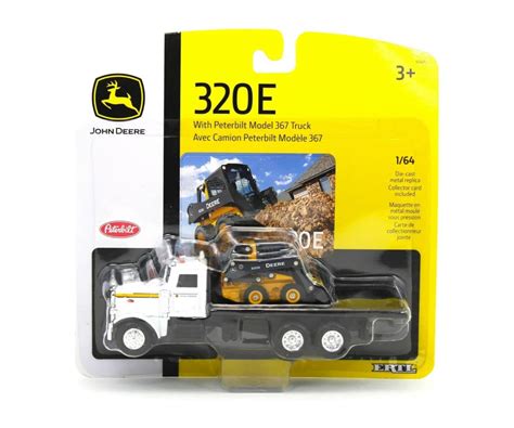 John Deere 1/64 Scale 320E Skid Steer with Truck NWDP 